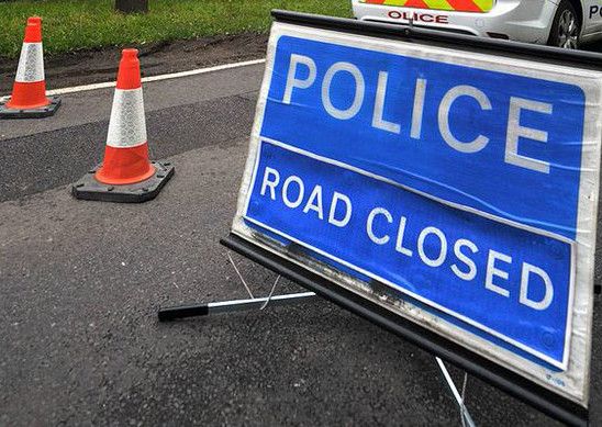 A43 Geddington link road closed after lorry crashes into central