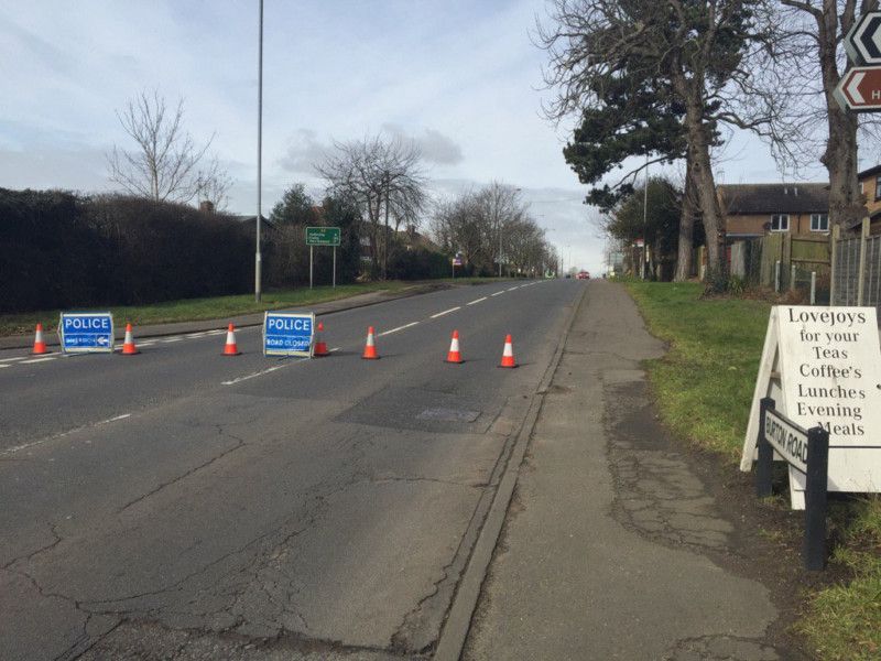 UPDATE A6 at Finedon now reopened after motorcycle crash